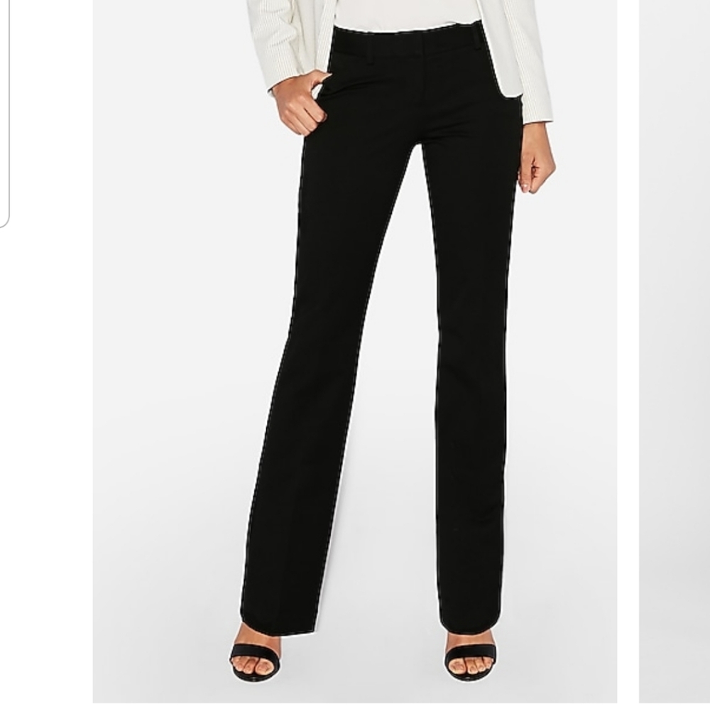Express Editor Barely Boot Low Rise Pant